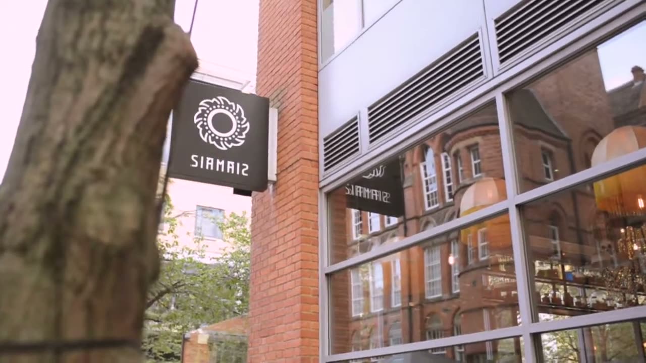 Outside Siamais on Oozells Street, Brindleyplace